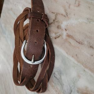 Leather Braided Belt